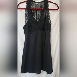 ND Intimates Black Lace  Super Soft Slip/Dress Size Medium